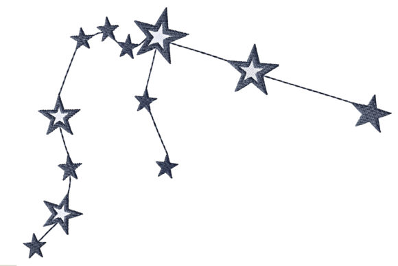 A Premium Embroidery Review: Aquarius Sign Constellation for Boutique Apparel