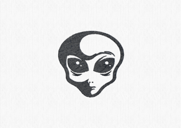 Alien Embroidery Design: A Playful Space Invasion for Personalized Gifts