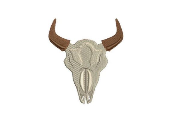 Bison Skull Embroidery Design: A Western Classic for Personalized Gifts