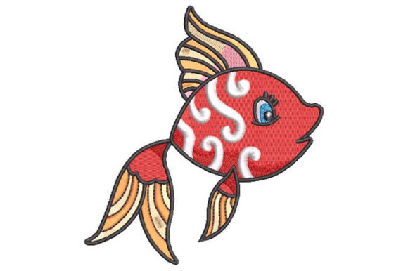 Colorful Fish Embroidery Design Review for Branded Merch