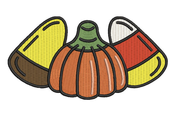 Halloween Candy Corn Trio: A Sweet Embroidery Design Review