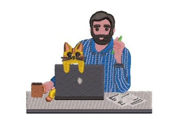 Working from Home with Cats: Honest Embroidery Review